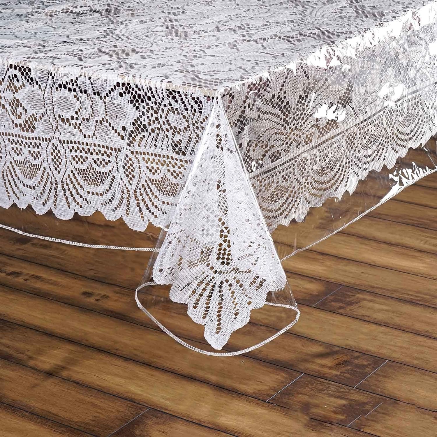 BalsaCircle – Mantel rectangular de vinilo de plástico transparente de 60 x 90 pulgadas, protector de manta, ropa de cama, decoración de fiesta de