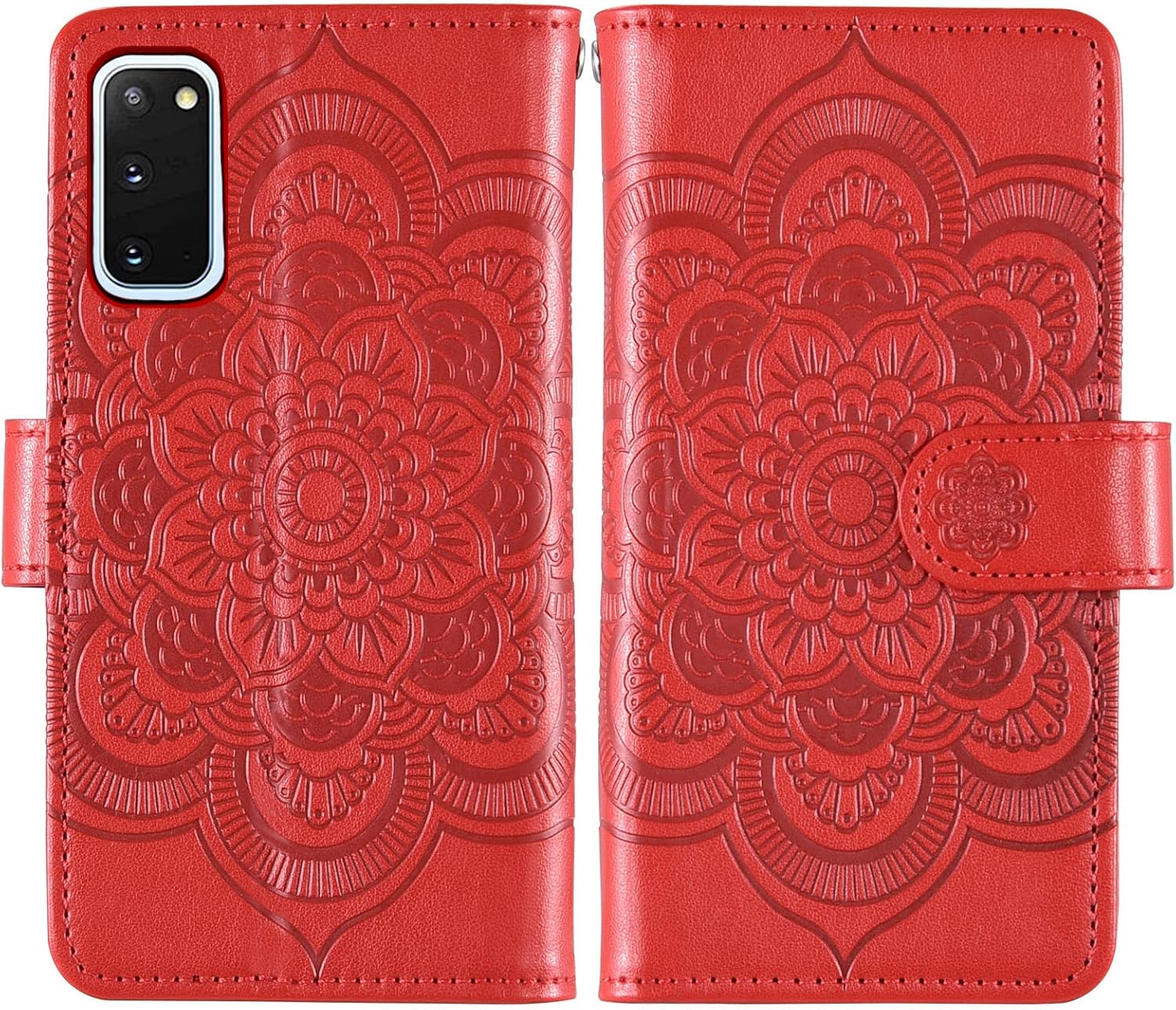 Asuwish Compatible con Samsung Galaxy S20 Glaxay S 20 5G UW 6.2 pulgadas Funda tipo cartera y protector de pantalla de vidrio templado con tapa de