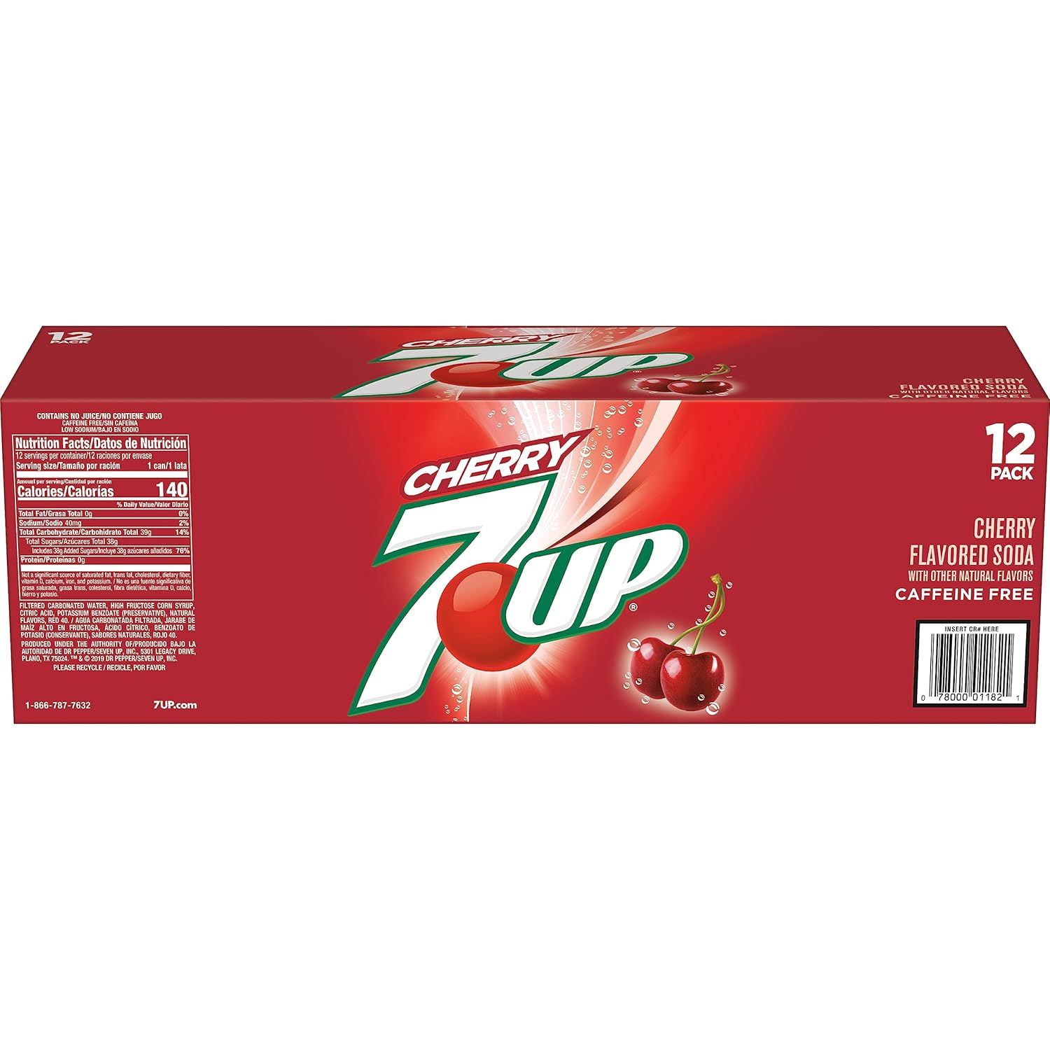 7UP Soda con sabor a cereza, latas de 12 onzas líquidas (paquete de 12)