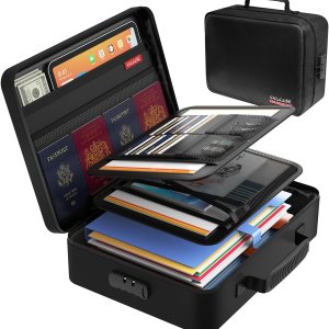Bolsa de documentos ignífuga con cerradura, bolsa organizadora de archivos impermeable ignífuga con 5 capas de protección, bolsa ignífuga para Bolsa de documentos ignífuga con cerradura, bolsa organizadora de archivos impermeable ignífuga con 5 capas de protección, bolsa ignífuga para