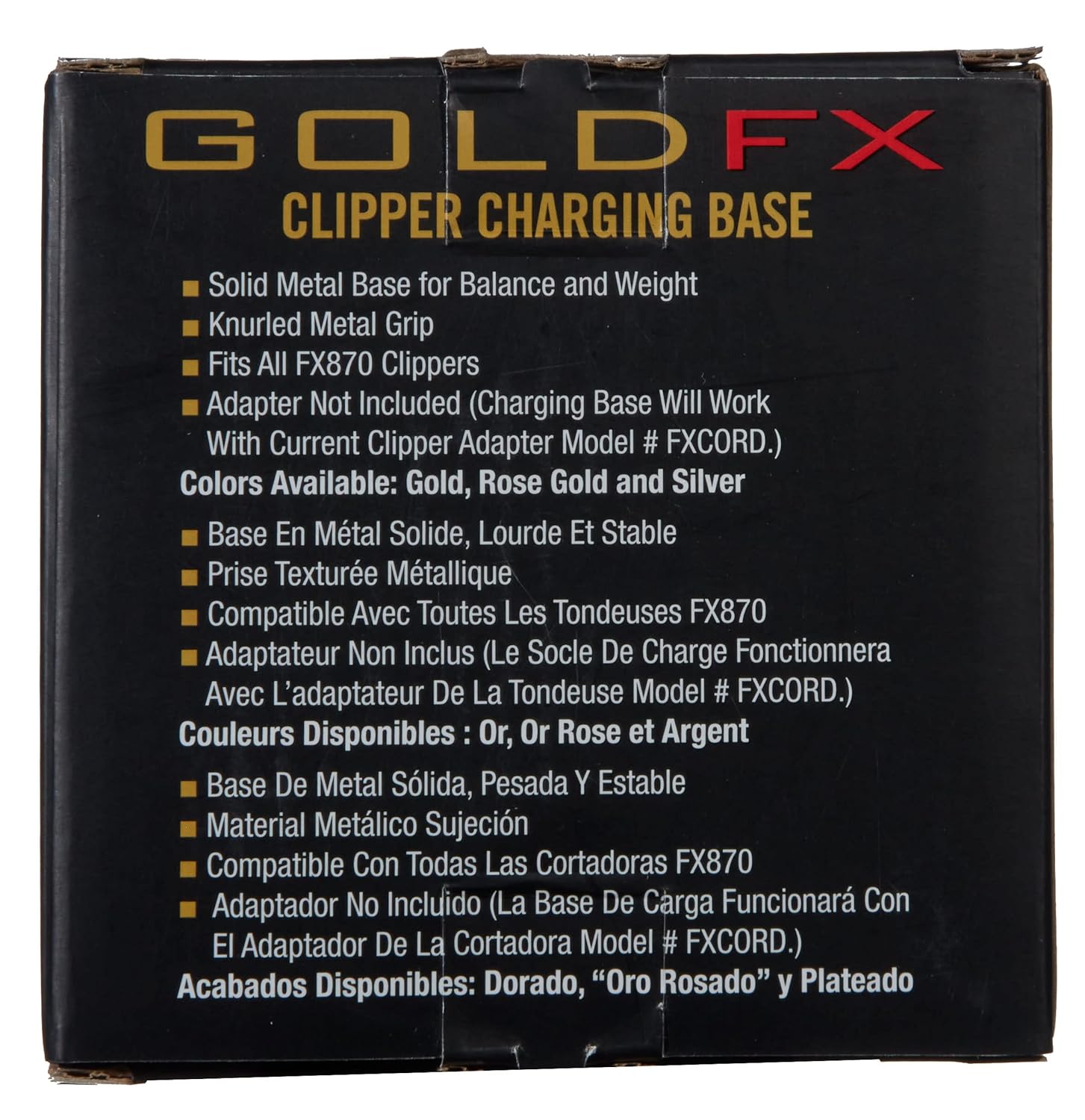 BaBylissPRO Bases de carga MetalFX Clipper