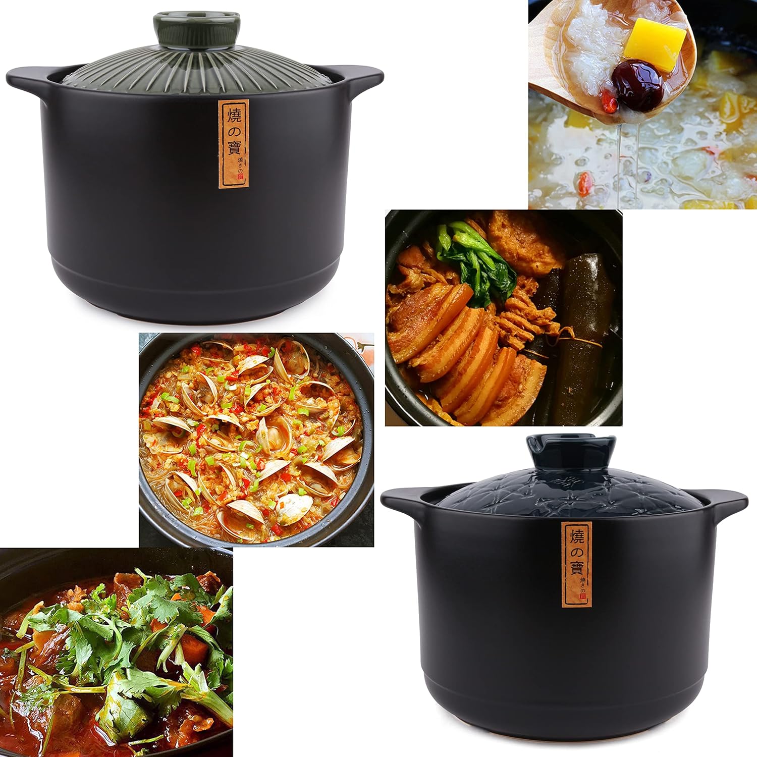Olla de cerámica, olla de barro, olla de barro, olla de loza, donabe japonés, cerámica chinacazuelaolla de barroolla de tierra, olla de cocina, olla