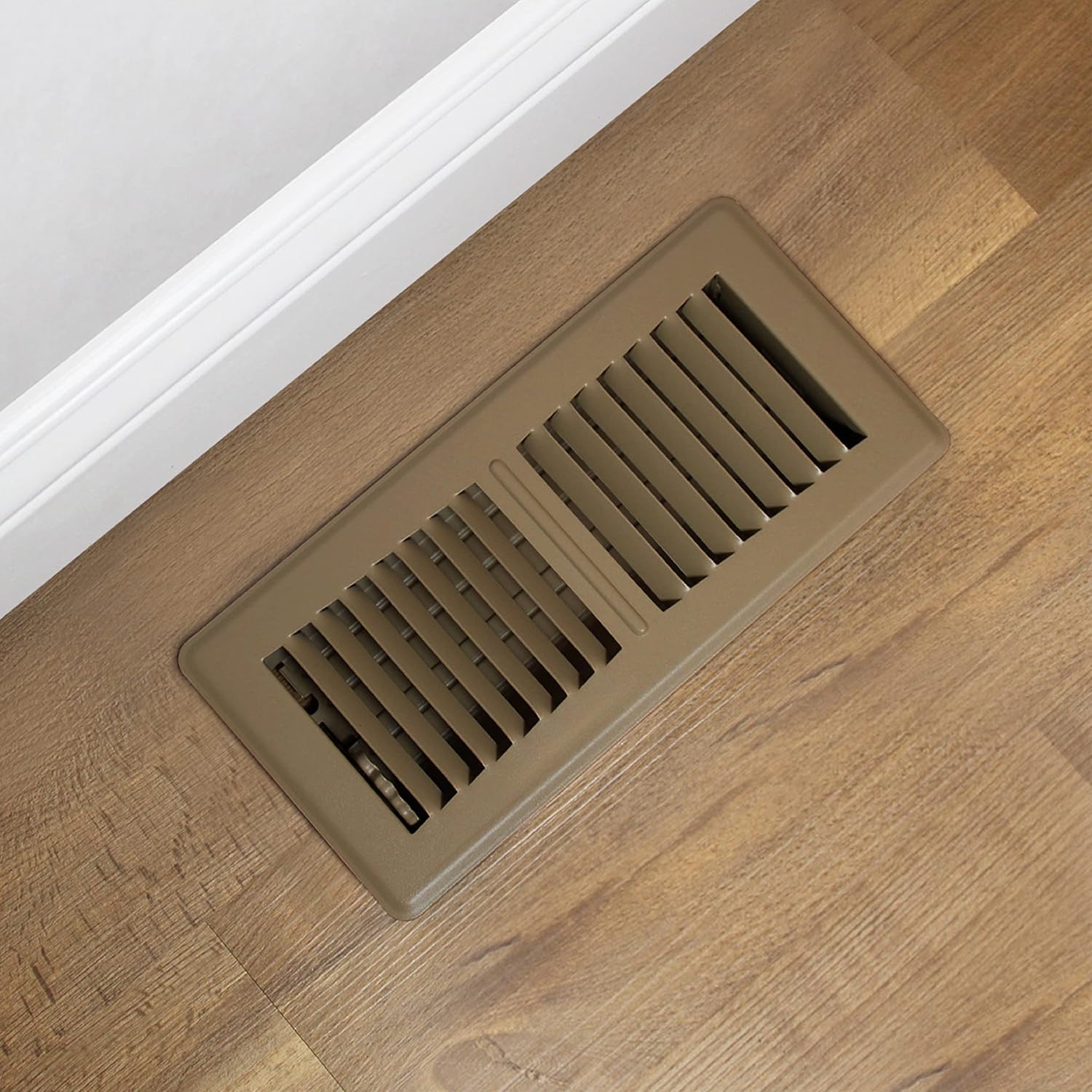 Decor Grates PG410-BWN-8 Pro Rejillas de acero para piso, 4 x 10 pulgadas, marrón, (paquete de 8)