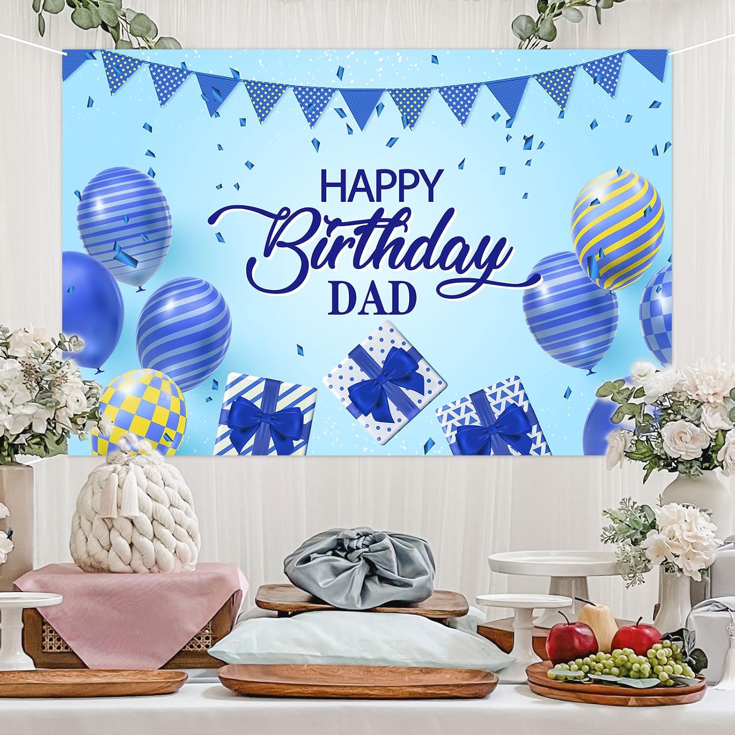 Cartel de fondo de feliz cumpleaños para papá, fondo de fiesta de cumpleaños de padre y hombre, decoración de fondo de fotografía de cumpleaños de