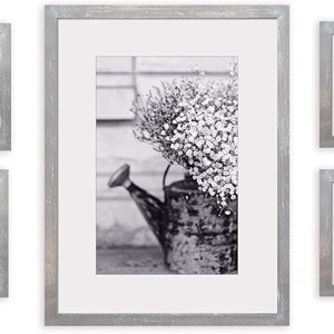 Gallery Perfect Juego de 7 marcos de fotos Greywash Gallery con impresiones artísticas decorativas y plantilla para colgar, varios tamaños Gallery Perfect Juego de 7 marcos de fotos Greywash Gallery con impresiones artísticas decorativas y plantilla para colgar, varios tamaños
