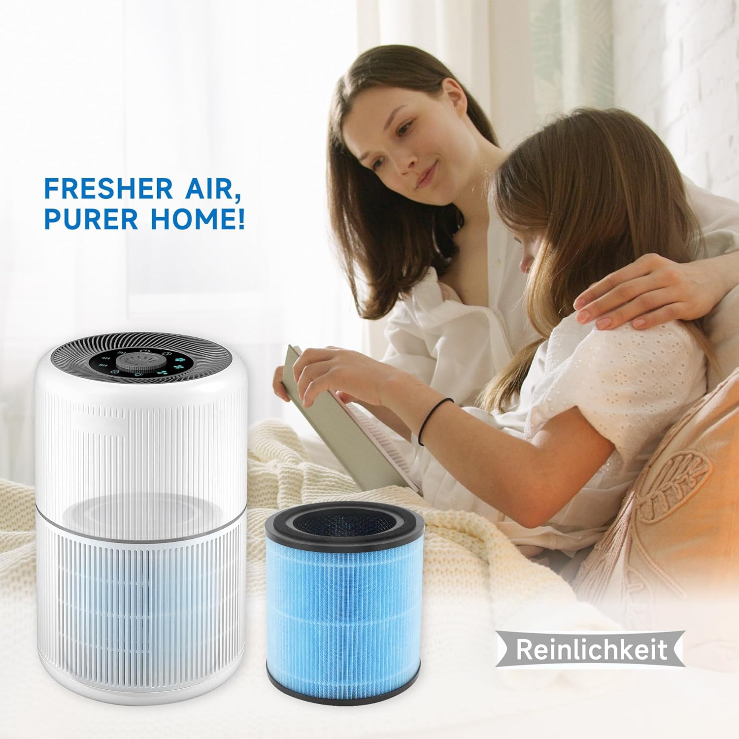 AP0601 Filtros de repuesto compatibles con Airtok Air Puri-fier, filtros H13 True HEPA 4 en 1, filtro de carbón activado de alta eficiencia,