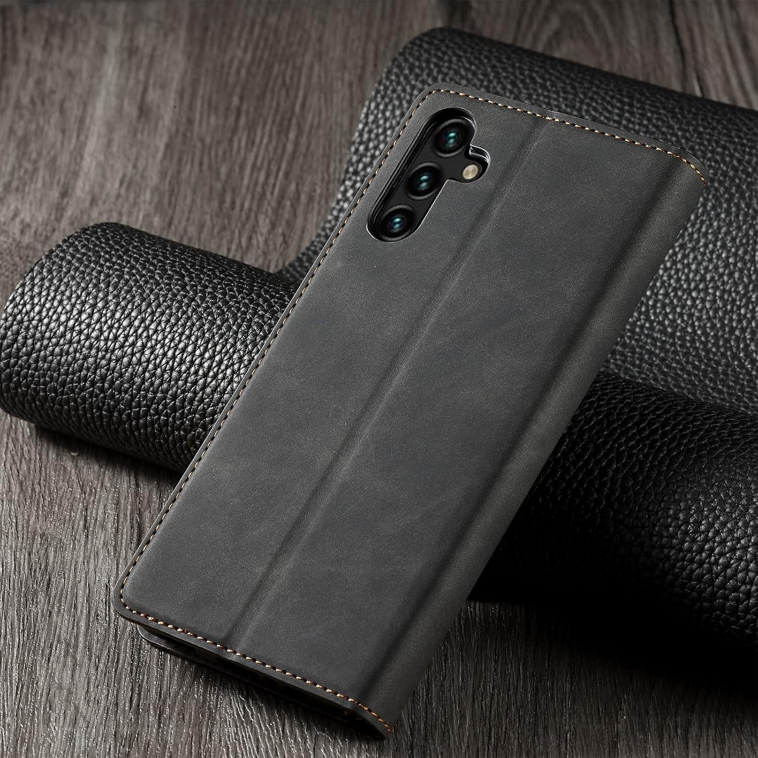 EYZUTAK Funda de cuero PU premium para Samsung Galaxy A54 5G, cierre magnético, funda protectora con función atril, ranura para tarjeta en efectivo,