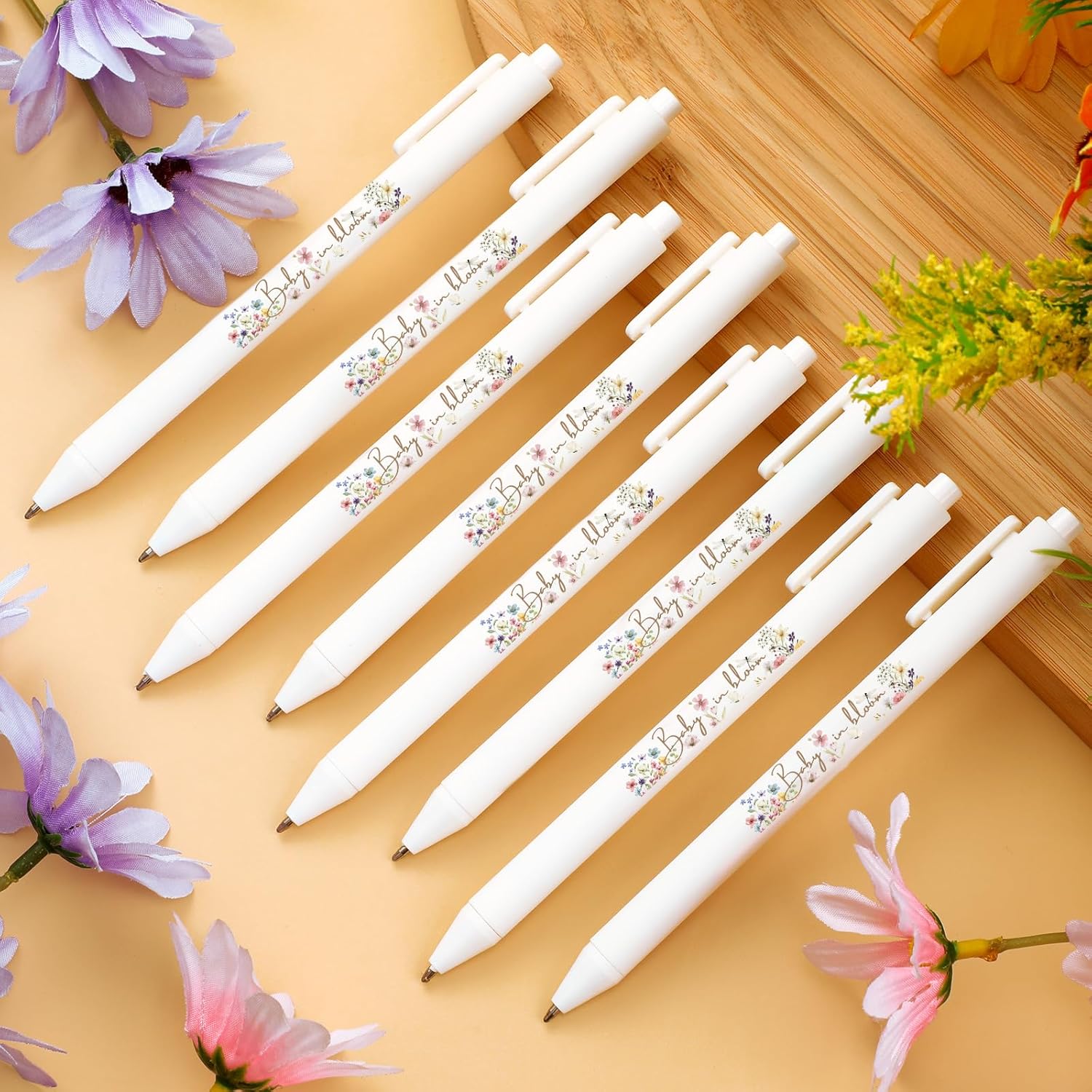 Ireer 36 bolígrafos retráctiles de tinta de gel para baby shower para invitados, juegos a granel, para niños o niñas, bolígrafos de gel retráctiles,