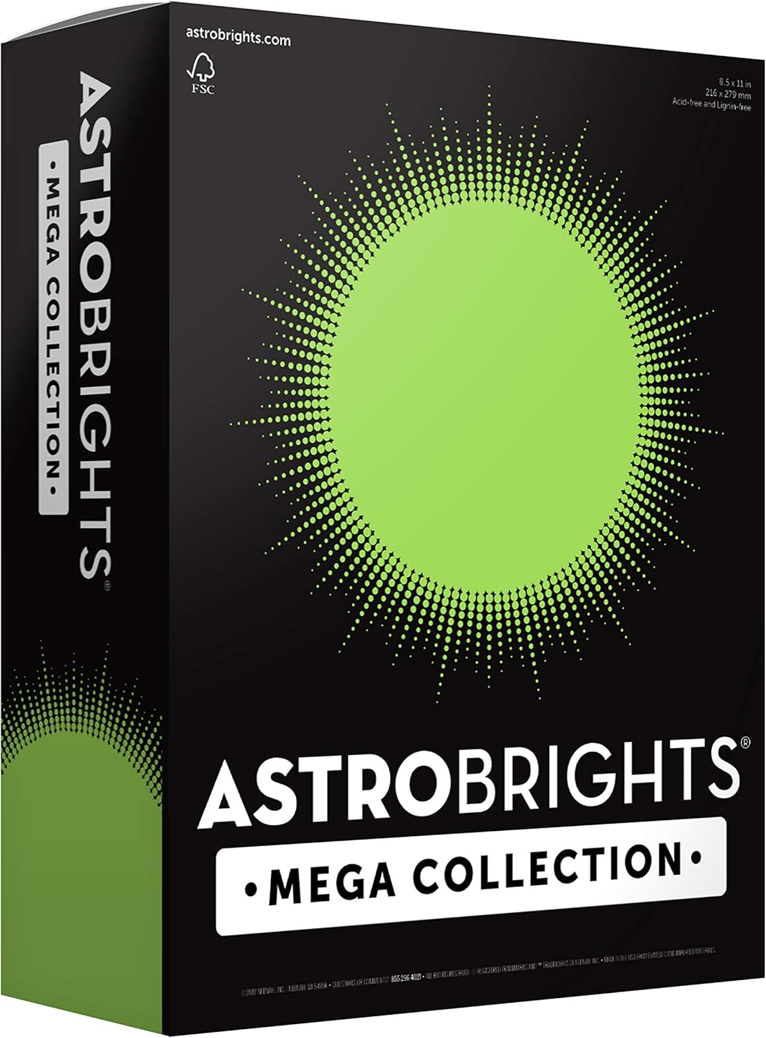 Astrobrights Mega Collection, cartulina coloreada