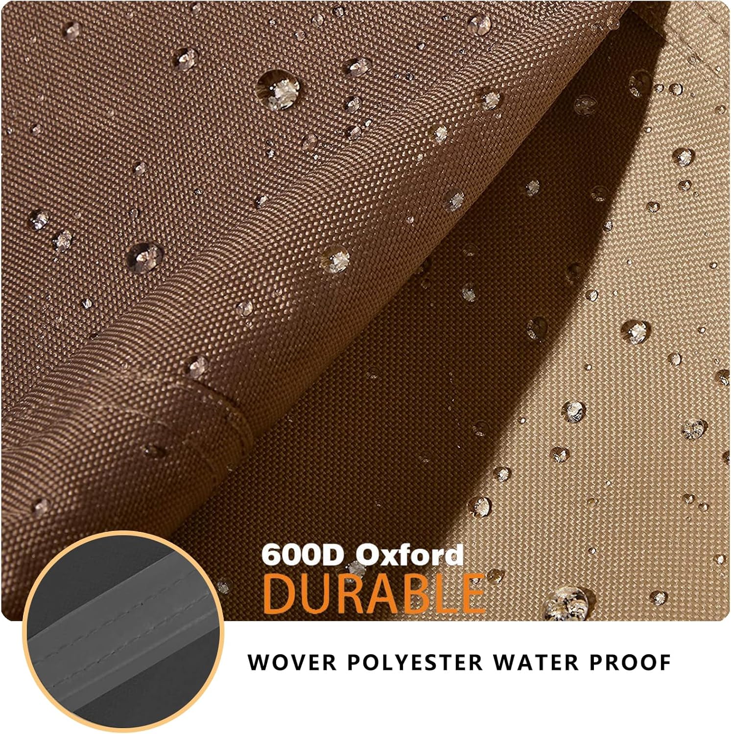 Cubierta para fuente para exteriores, 32 pulgadas de profundidad x 38 pulgadas de alto, 600D, impermeable, resistente, para fuente, funda protectora