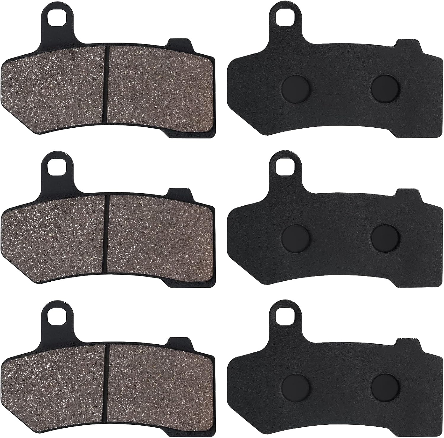 Sollon Pastillas de freno delanteras y traseras para Harley Davidson FLHTCU Ultra Classic Electra Glide, FLHRC Road King Classic, FLHT Electra Glide