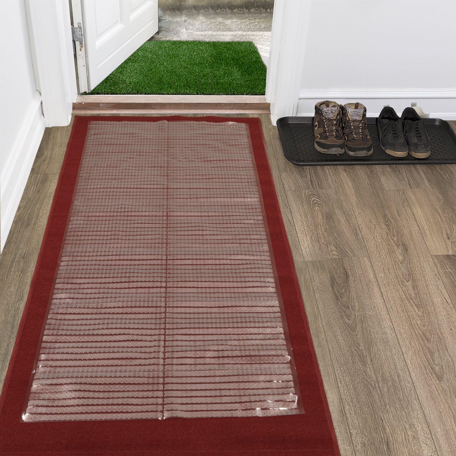 Ottomanson Protector de alfombra, 26″x20′, transparente