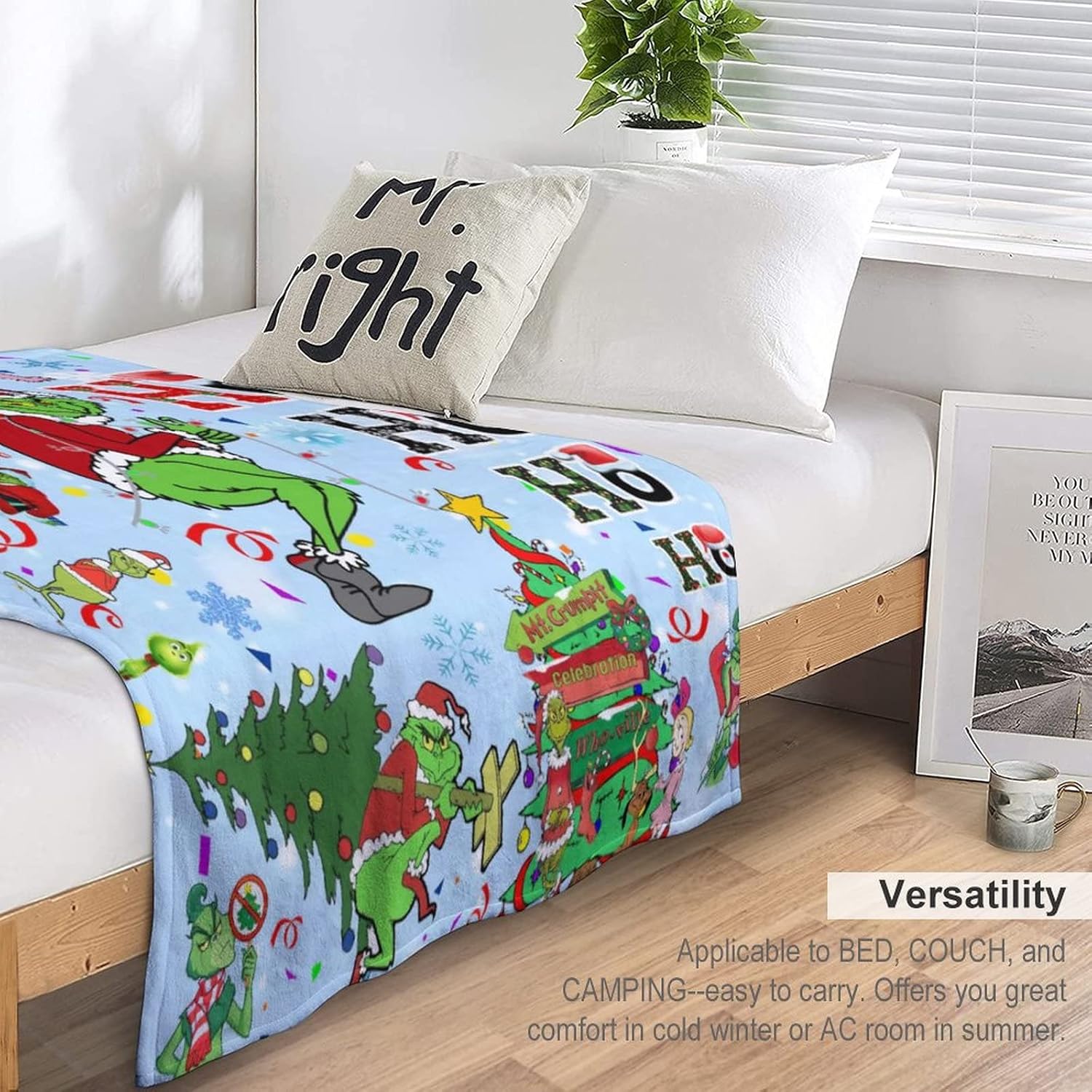 Manta de forro polar para todas las estaciones, ligera, para sala de estardormitorio, manta cálida de 80 x 60 pulgadas