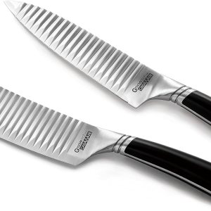 casaWare Groovetech – Juego de cuchillos de 2 piezas (chef de 6 pulgadas y cuchillo multiusos de 8 pulgadas) casaWare Groovetech – Juego de cuchillos de 2 piezas (chef de 6 pulgadas y cuchillo multiusos de 8 pulgadas)