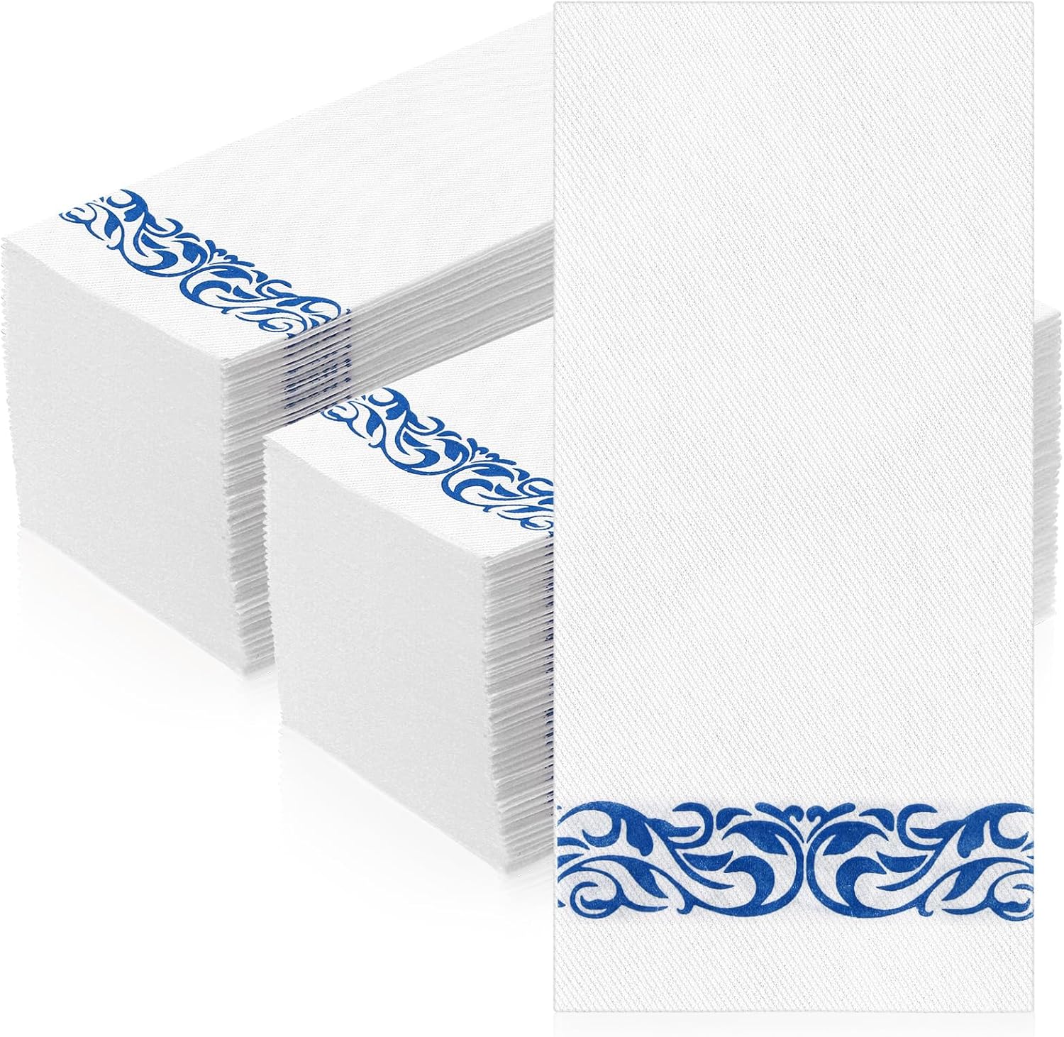 Paquete de 200 servilletas desechables de lino, elegantes servilletas de papel decorativas, suaves y absorbentes, toallas de invitados para baño,