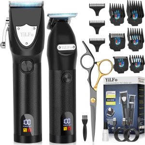 Cortapelos para hombres profesionales – Cortadora de pelo de barba, kit de cortapelos inalámbrico para barba, kit de corte de pelo con pantalla LED, Cortapelos para hombres profesionales – Cortadora de pelo de barba, kit de cortapelos inalámbrico para barba, kit de corte de pelo con pantalla LED,