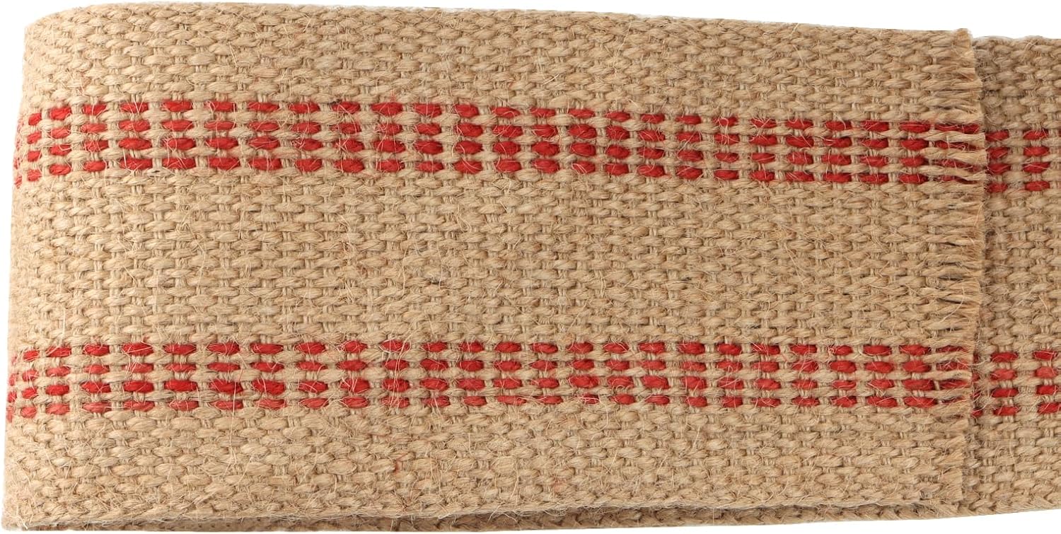 Cinta de yute para tapicería de 22 yardas y 3.5 pulgadas, cinta ancha de yute para manualidades, correas de silla naturales para muebles de
