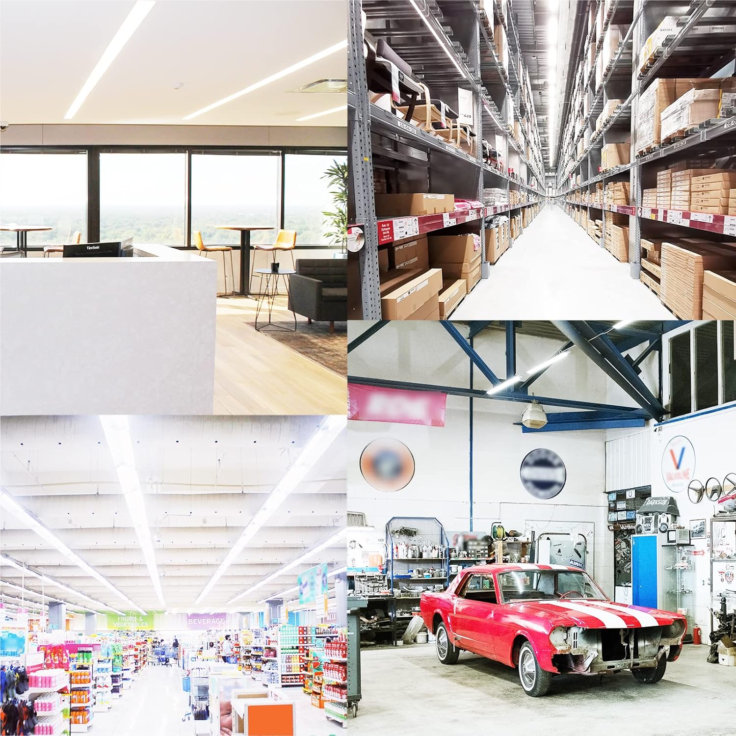 Paquete de 24 bombillas LED T8 de 4 pies, luz blanca diurna de 6000 K, equivalente a 40 W, derivación de lastre, bombillas LED de doble extremo,