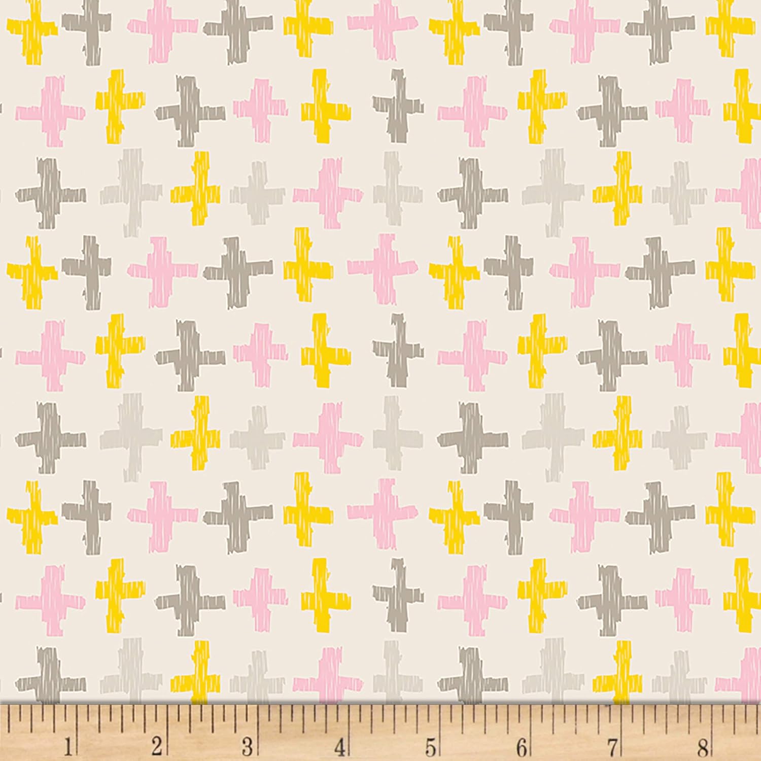 Art Gallery Fabrics Galería de arte Wonderful Things Joy Crossroads – Tela pastel, color beige