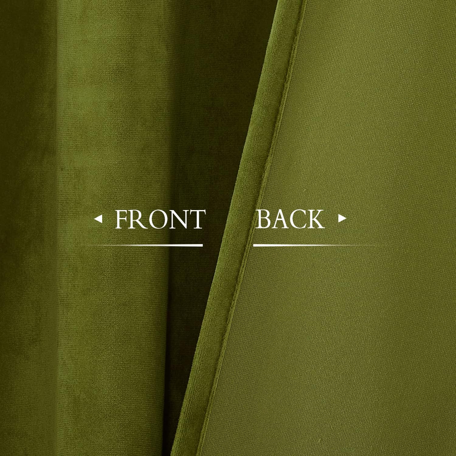 StangH Cortinas color verde oliva, terciopelo de lujo para oscurecer la habitación, cubierta de puerta corrediza, decoración del hogar para estar,