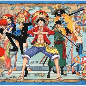 Póster de pared de mapa de grupo de una pieza con pasadores Póster de pared de mapa de grupo de una pieza con pasadores