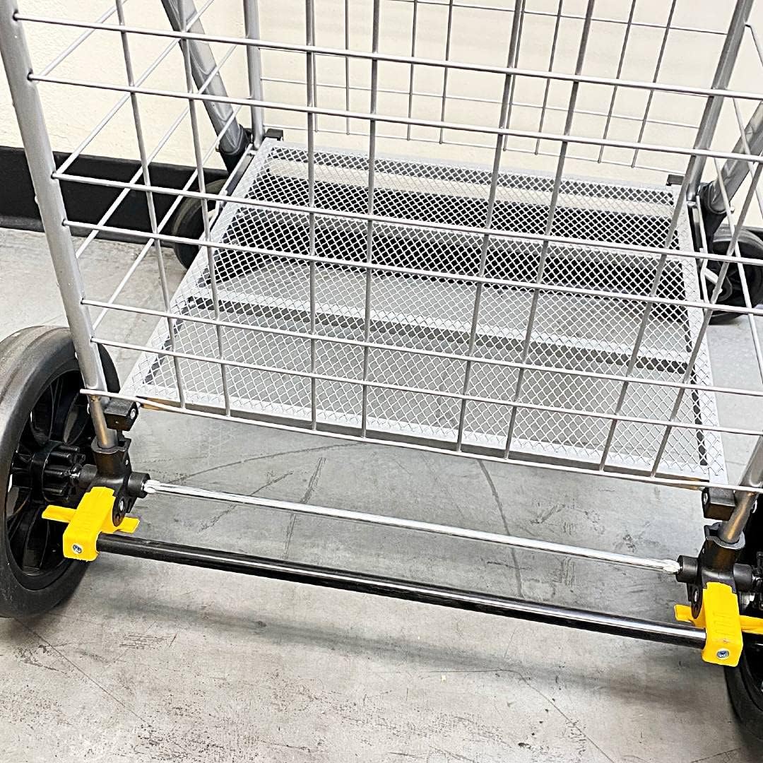 Carrito de compras plegable con ruedas de 360 para comestibles, lavandería y viajes, capacidad de 88 libras (XL)