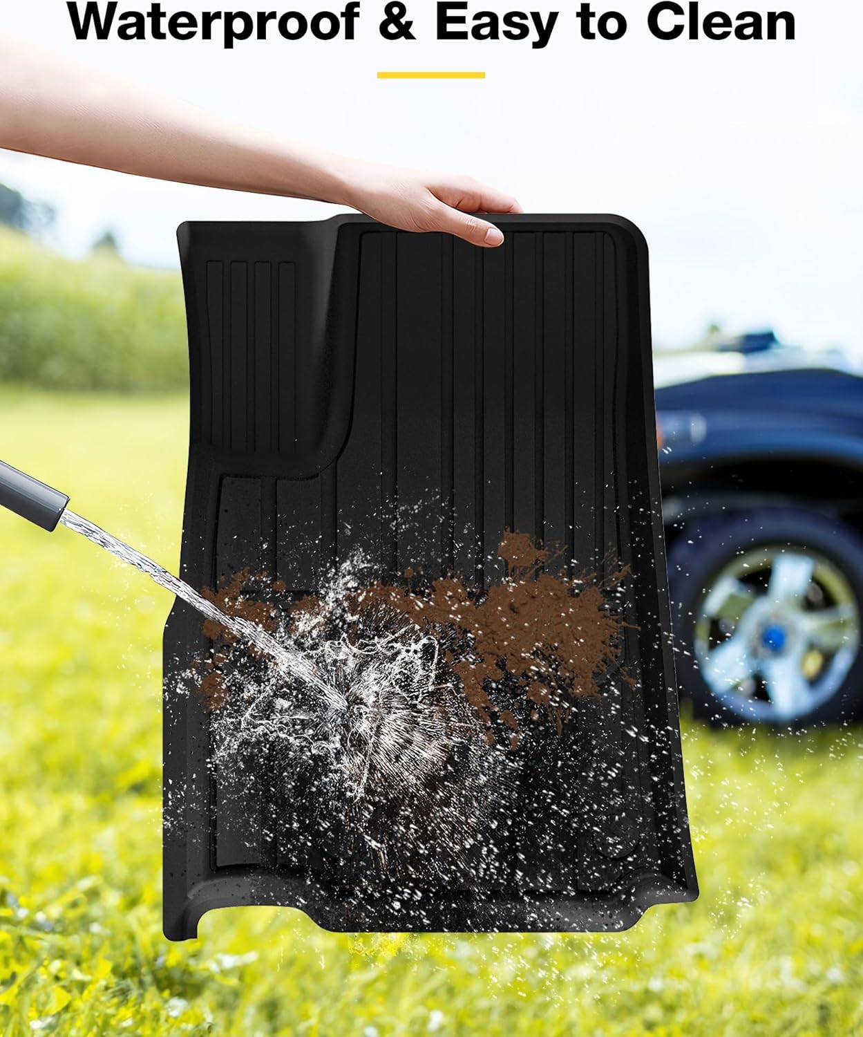 3W Alfombrillas de suelo aptas para Jeep Grand Cherokee L 7 asientos 2021-2024 para todo tipo de clima, revestimiento de suelo de elastómero