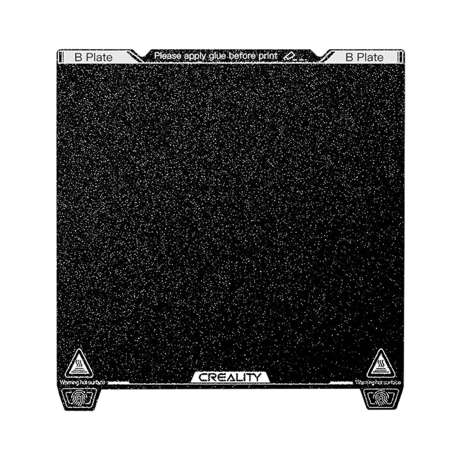 Creality K1 Max Build Plate Kit de 12.402 x 12.205 in, plataforma de impresora 3D con superficie PEI esmerilada y adhesivo magnético suave para