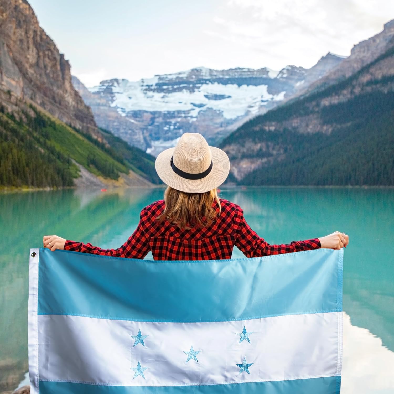 Anley EverStrong Series – Bandera de Honduras de 3 x 5 pies, nailon resistente, rayas bordadas y cosidas, 4 filas de costuras de cerradura, banderas