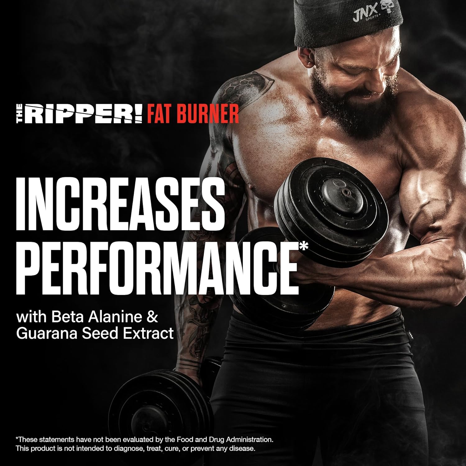 JNX SPORTS The Ripper! Quemador de grasa termogénico triturador para hombres y mujeres  Termogénesis Stim de acción rápida, supresor del apetito,
