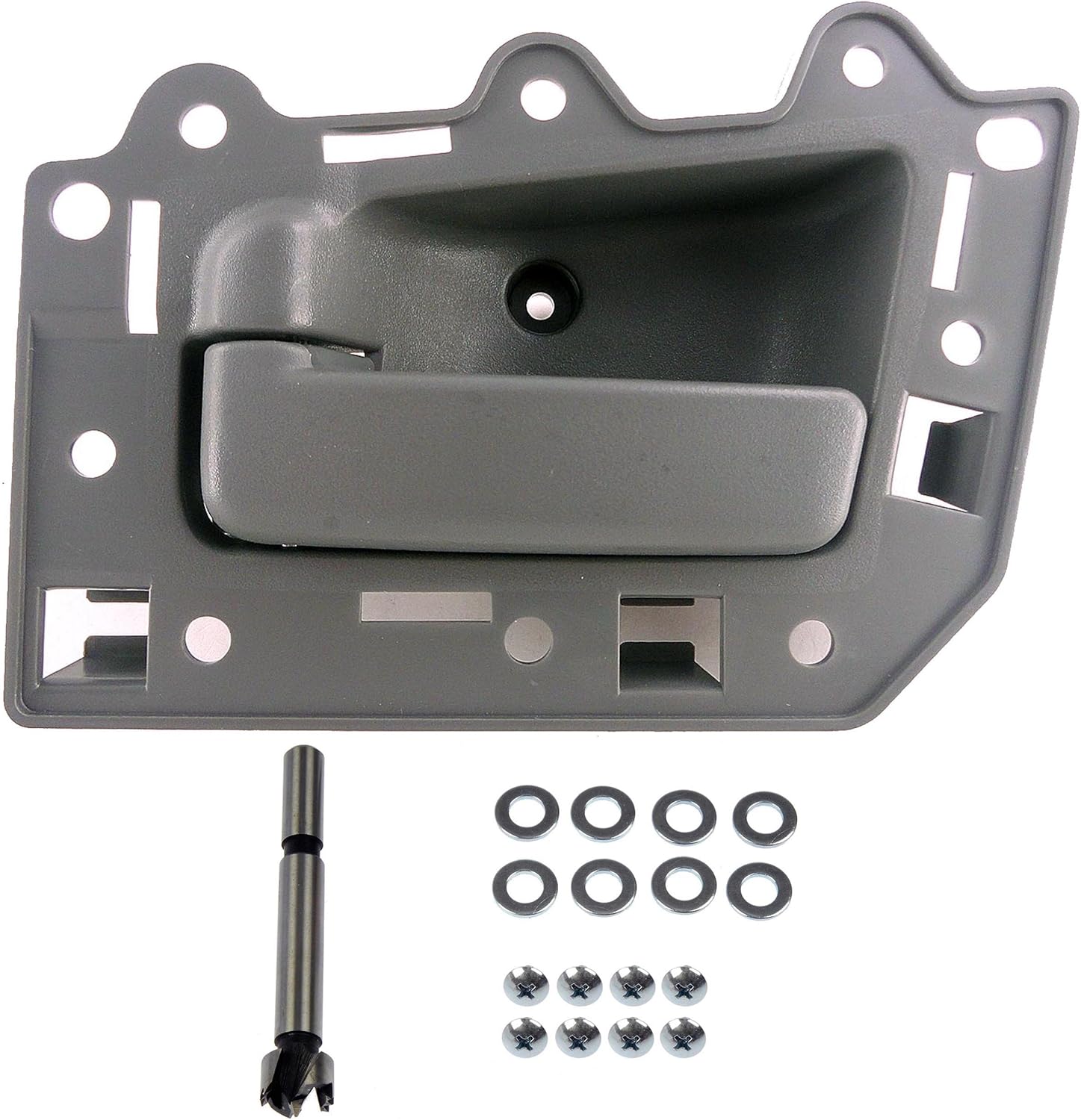 Dorman 82134 – Manija de puerta interior del lado del conductor delantera compatible con modelos seleccionados de Jeep, gris texturizada