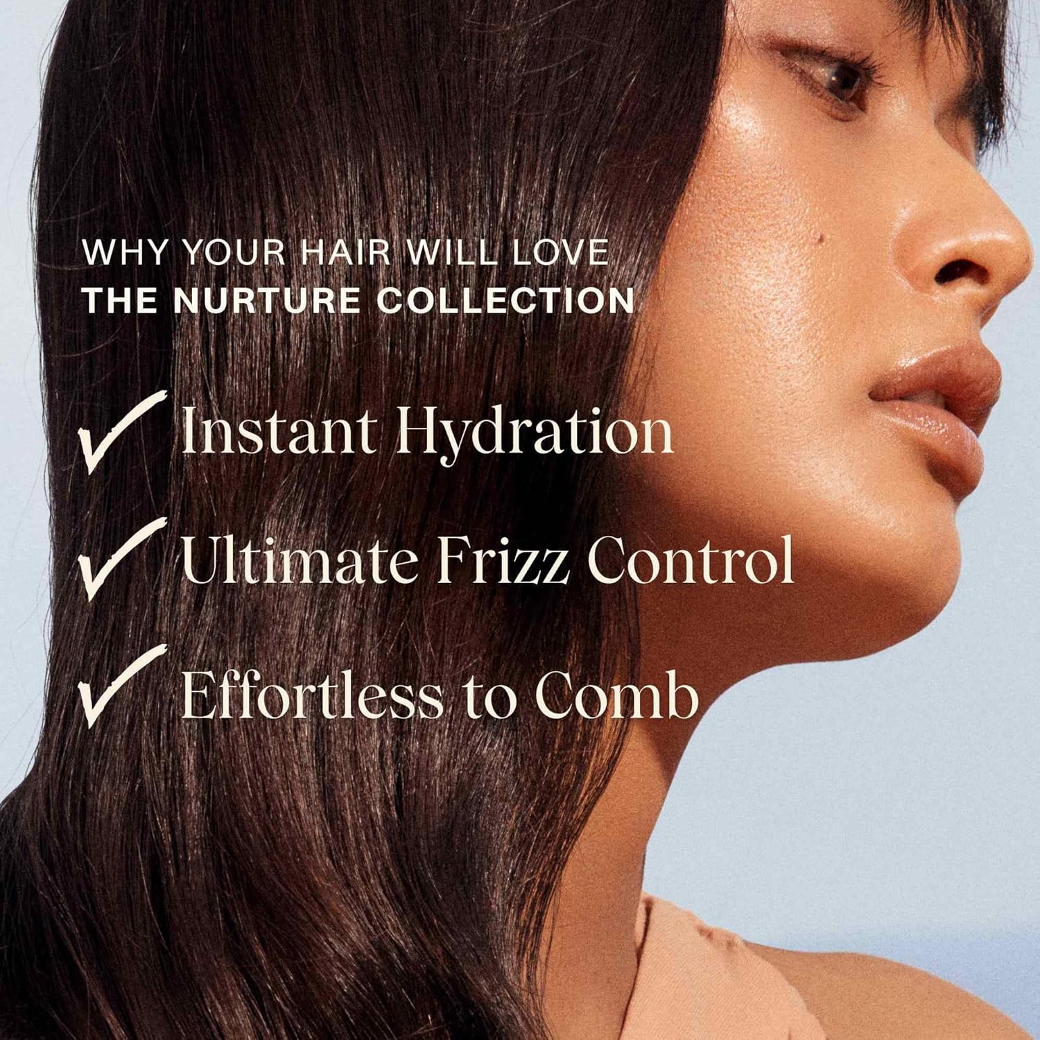 JVN Champú hidratante Nurture  Nuevo y mejorado  Champú hidratante instantáneo y nutritivo profundo para cabello seco (10 onzas líquidas)
