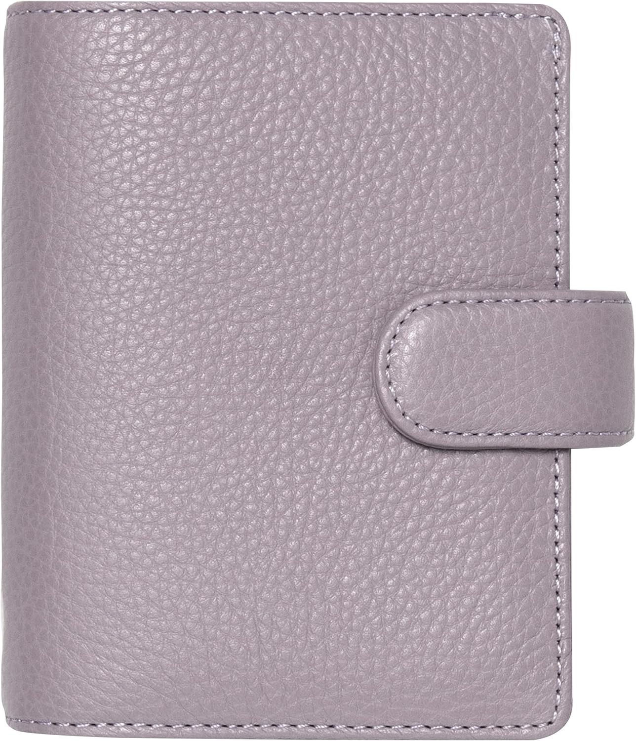 Filofax Norfolk – Organizador de bolsillo, color lavanda, cuero suave de grano completo, seis anillos, con calendario semanal para ver, multilingüe,