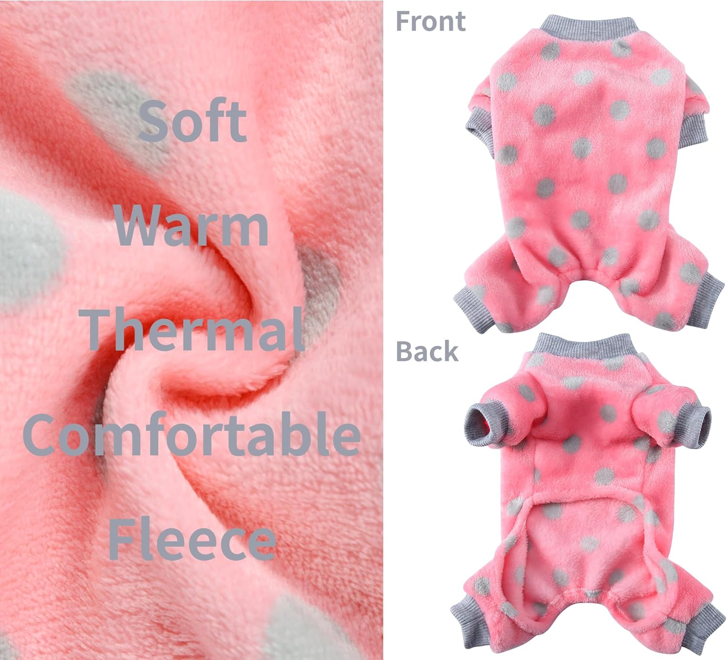 Pijamas para perros pequeños, niñas y niños, pijamas de invierno para cachorros de clima frío, suéter de 4 patas, ropa para chihuahua, yorkie, traje