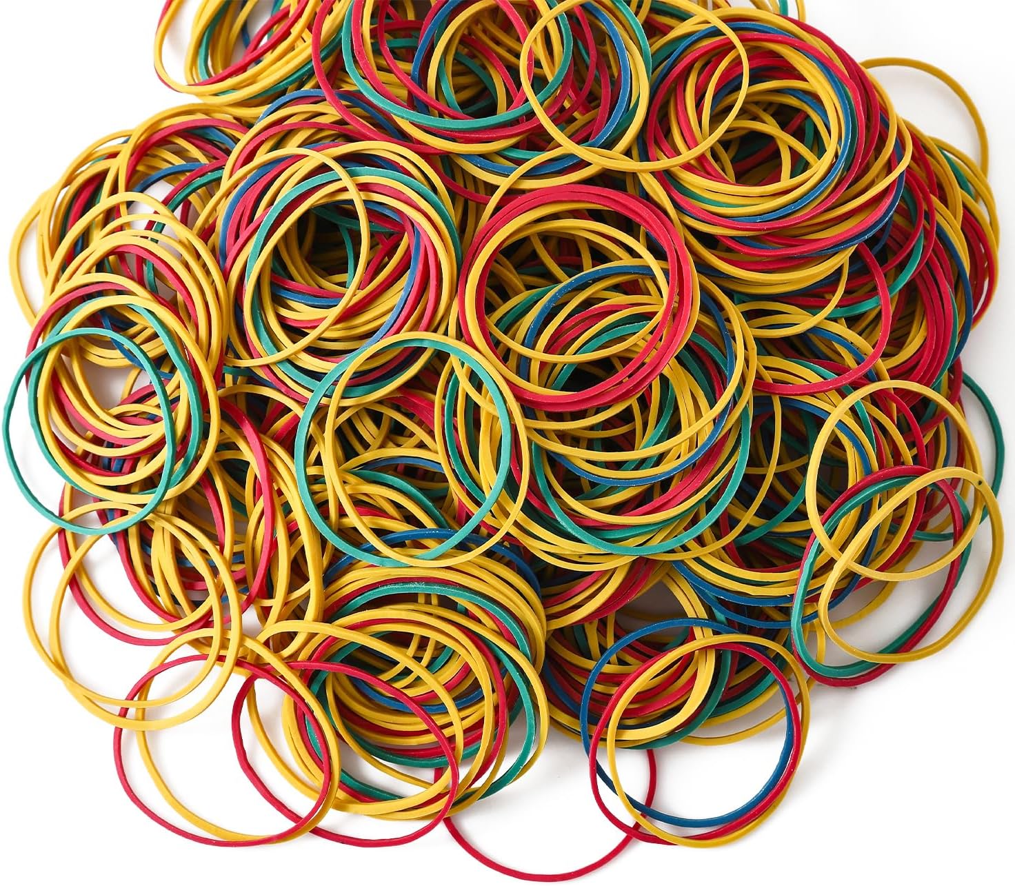 ZZJMCH 600 bandas de goma pequeñas de 1 pulgada, bandas elásticas de goma de uso general, bandas elásticas resistentes para el hogar, oficina,