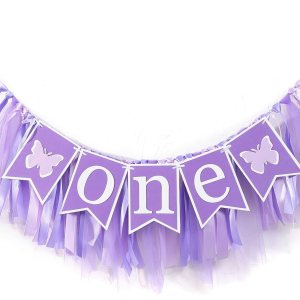 Cartel de mariposa para silla alta  Decoración de mariposa para el primer y primer cumpleaños, tutú de silla alta de mariposa para primer Cartel de mariposa para silla alta  Decoración de mariposa para el primer y primer cumpleaños, tutú de silla alta de mariposa para primer