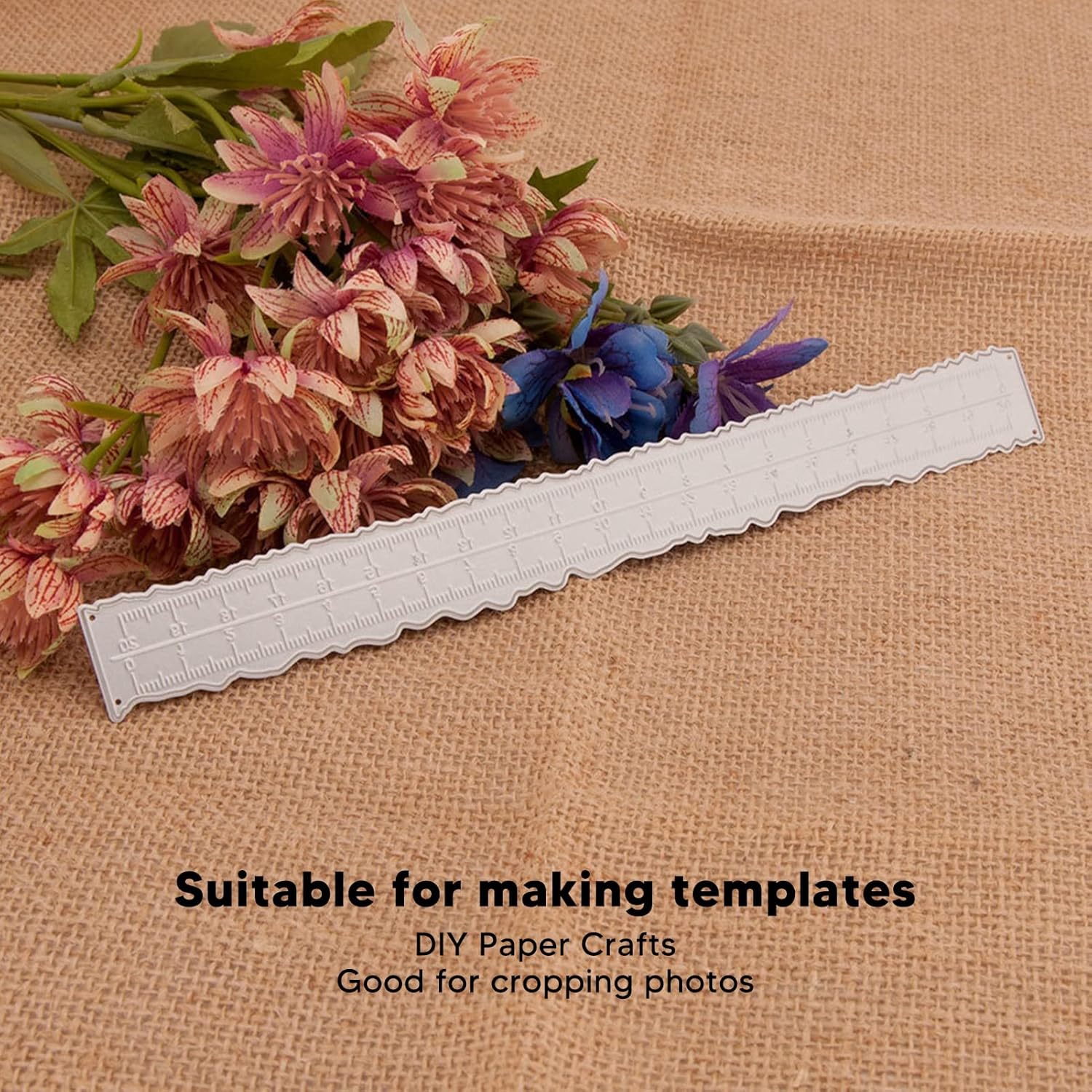 TOPINCN 3 unids Deckle Edge Ruler Paper Tearing Ruler Craft Ruler Paper Ripper Tool Deckled Edge Cortador de papel Herramienta ligera para hacer