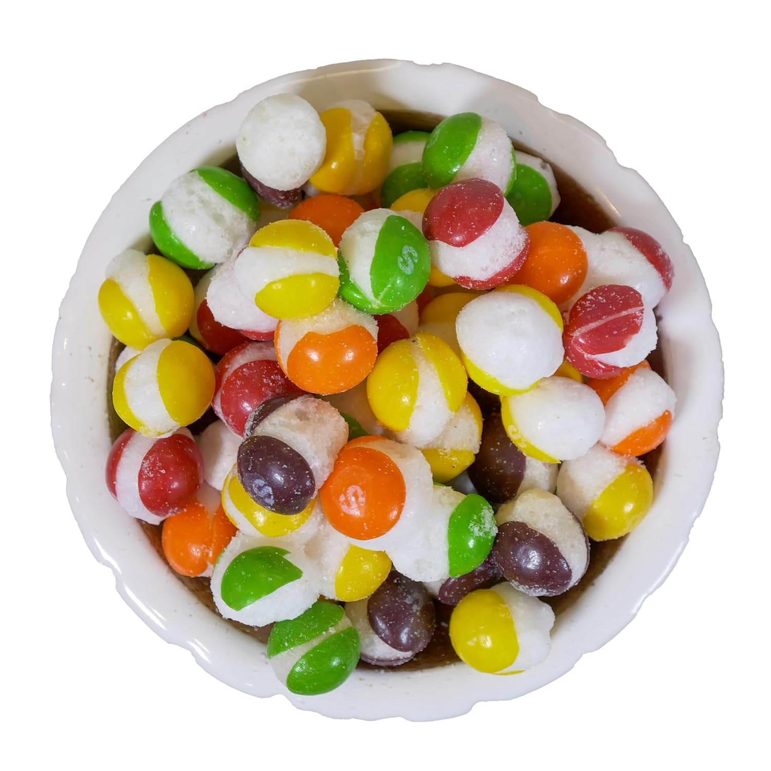 Astro Yummies Caramelo de arcoíris Skittles liofilizado (Med, media libra  8 onzas), sabor afrutado extremo, golosinas crujientes, fresa, limón,