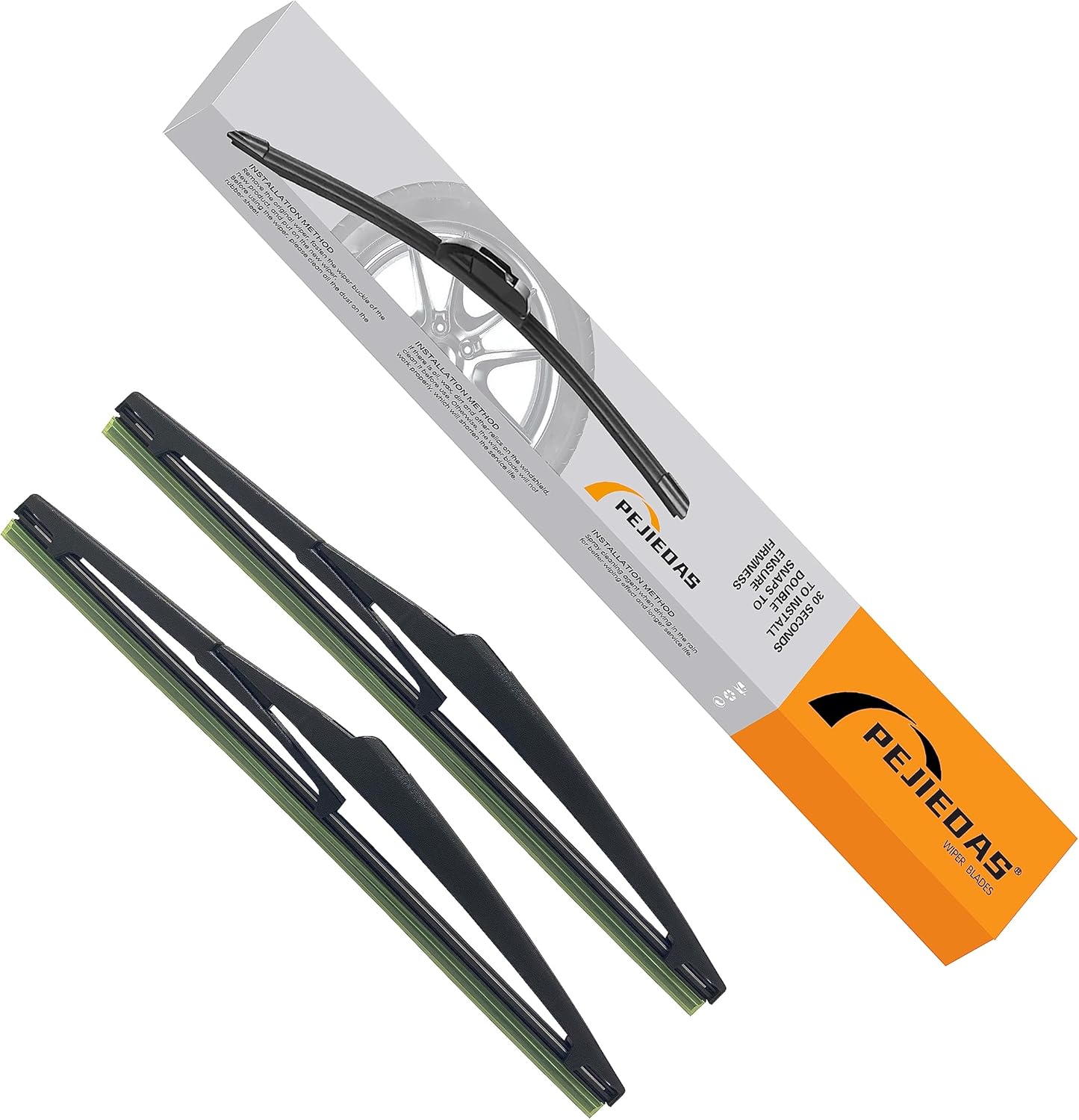 2 limpiaparabrisas trasero de 10 pulgadas de repuesto para Jeep Compass 2016-2019 Toyota RAV4 2013-201710A-OE calidad de fábrica (paquete de 2)