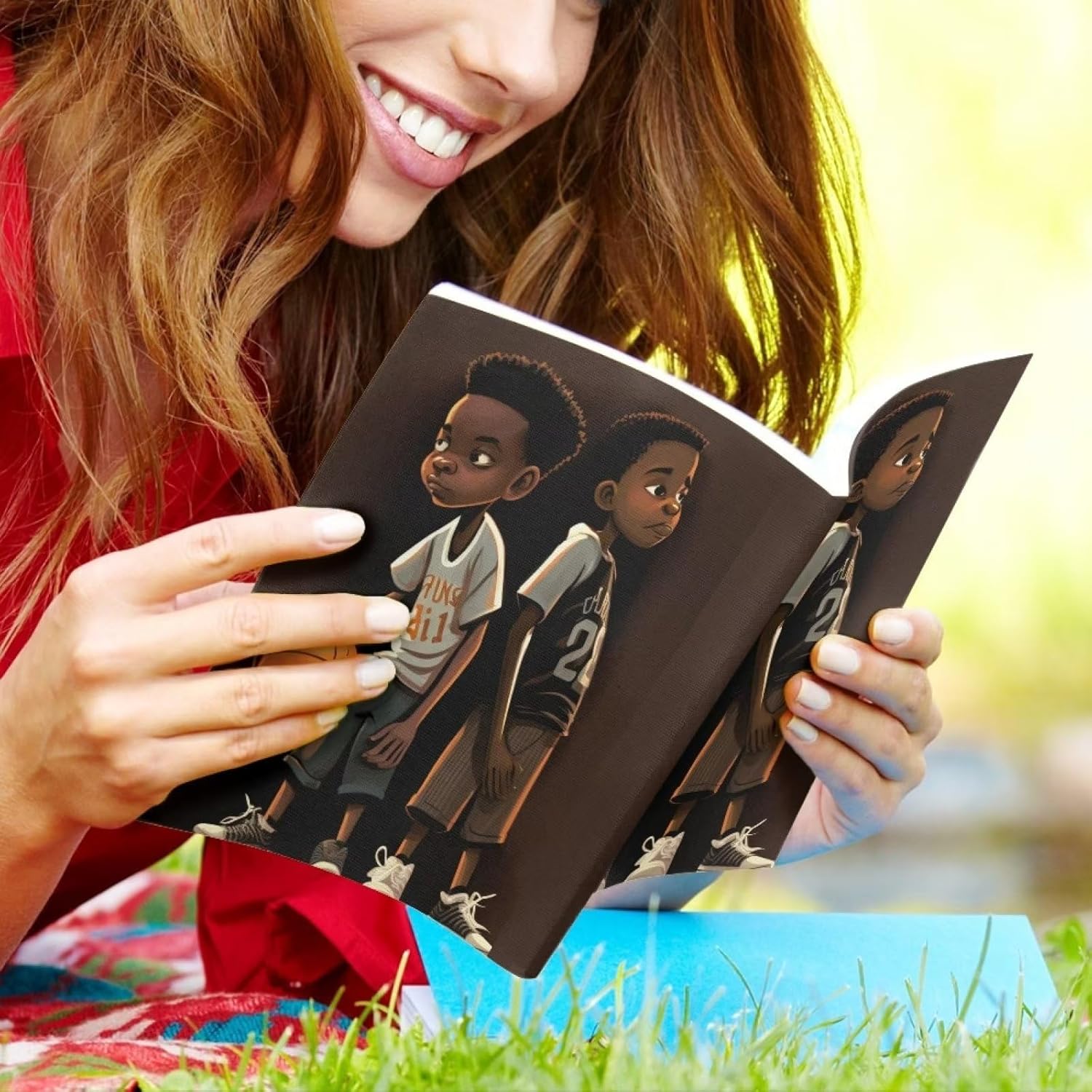 Funda de libro para niños africanos para adultos, cubierta de libros para libros de texto de tapa dura, lavable y reutilizable, funda acolchada para