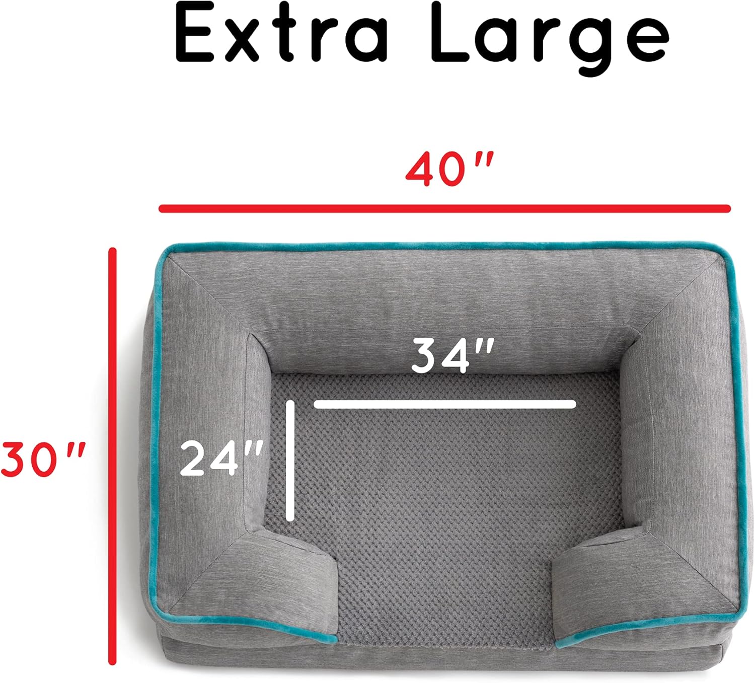 Brindle Cama ortopédica para perros extra grandes, sofá cama impermeable para perros extragrande, sofá cama de espuma viscoelástica de apoyo para