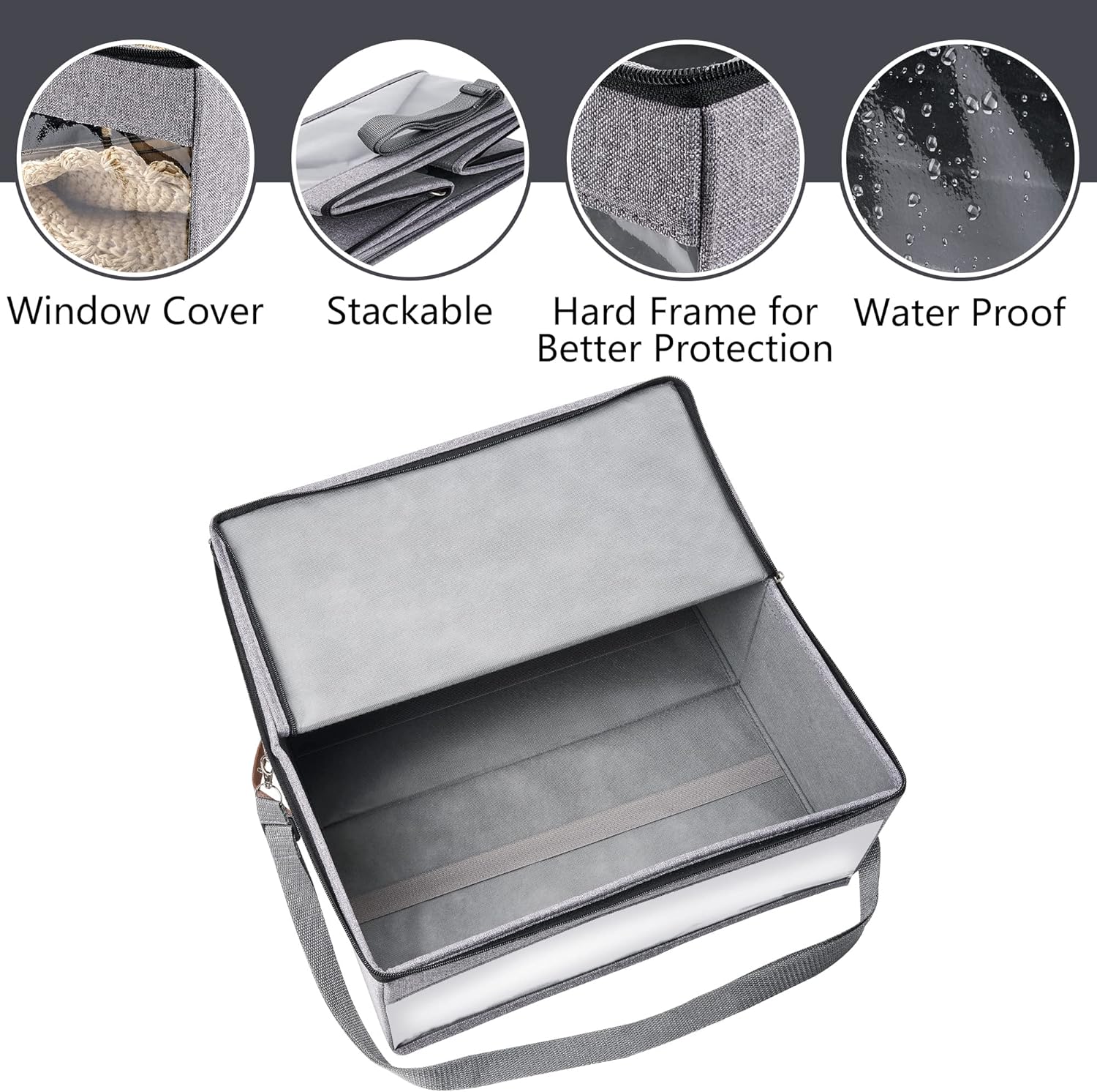 Nueva caja de viaje mejorada para sombreros y sombreros, caja de almacenamiento fácil plegable para sombreros, cajas de sombreros apilables para