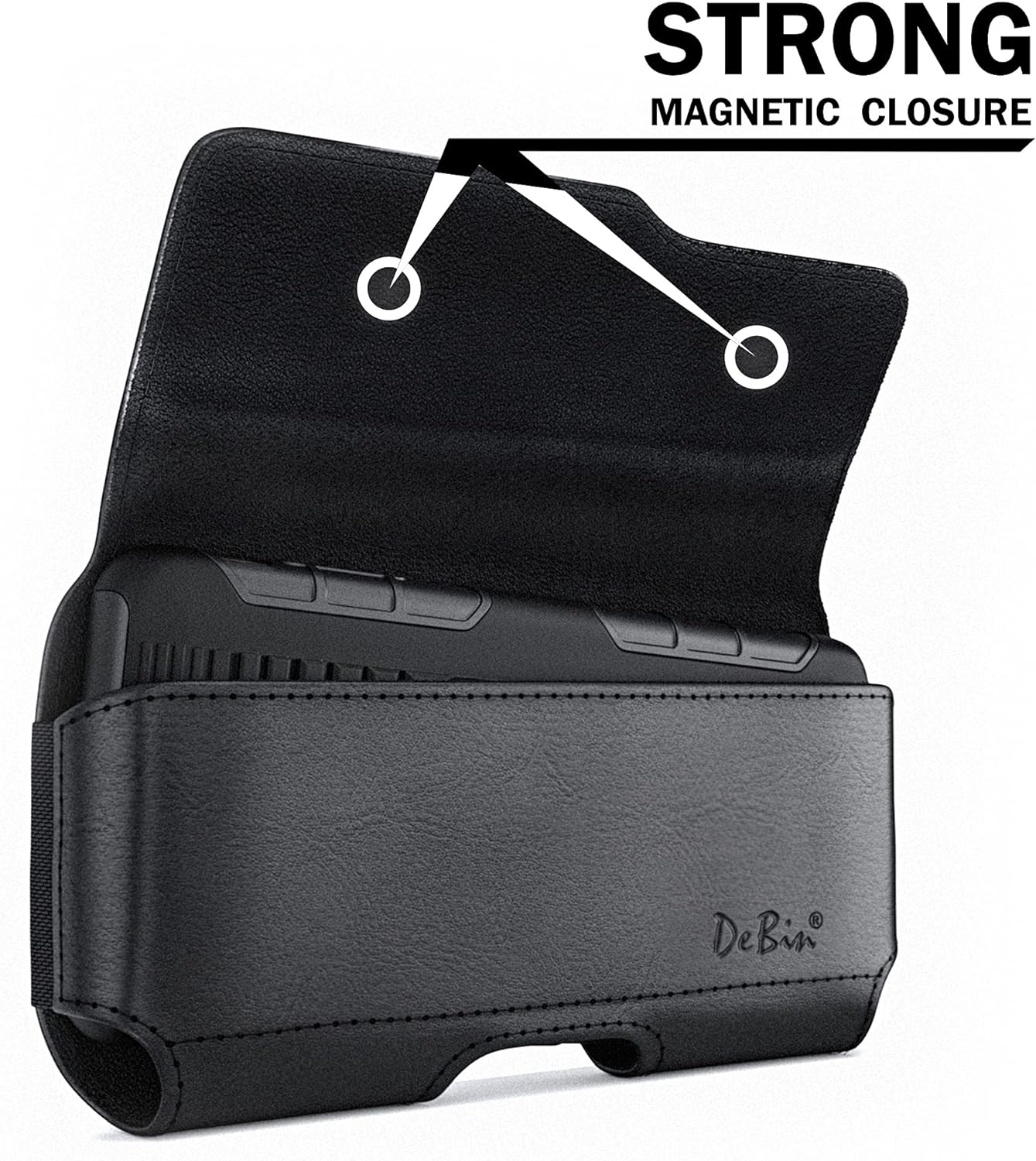 DeBin – Funda para iPhone 15 Pro Max 15 Plus, 14 Plus Pro Max 13 Pro Max, 12 Pro Max 11 Pro Max, Xs Max 8 Plus Funda para cinturón de teléfono
