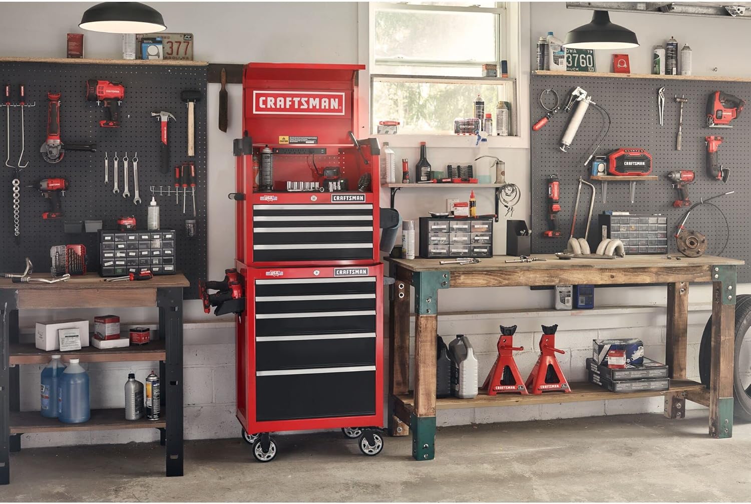 CRAFTSMAN S2000 – Cofre de 4 cajones de 26 pulgadas con luz y división (CMST32642RB)