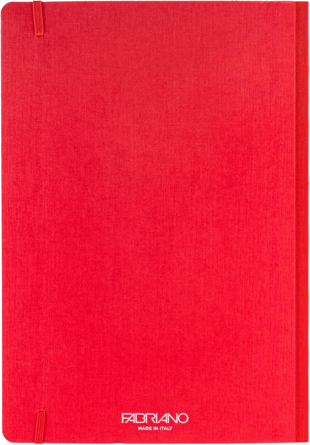 Fabriano Ecoqua Plus Cuaderno encuadernado en tela, 8.3 x 11.7 pulgadas, A4, punteado, rojo