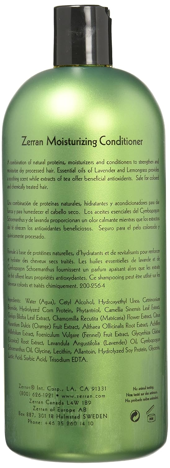Zerran Acondicionador hidratante, 32 onzas