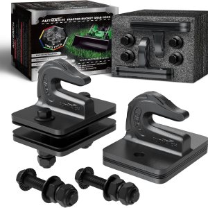 AUTMATCH Gancho de agarre para cubo de tractor de 38 pulgadas (paquete de 2)  Perno de acero forjado de grado 70 en gancho de agarre con placa AUTMATCH Gancho de agarre para cubo de tractor de 38 pulgadas (paquete de 2)  Perno de acero forjado de grado 70 en gancho de agarre con placa