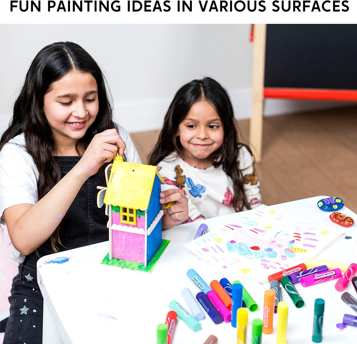 JOYIN 36 barras de pintura de témpera lavables surtidas, de secado rápido y sin ensuciar, para proyectos de artes y manualidades, regalos de Pascua