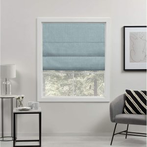 Exclusive Home – Persiana Acadia total blackout estilo romana, 27×64, aguamarina Exclusive Home – Persiana Acadia total blackout estilo romana, 27×64, aguamarina