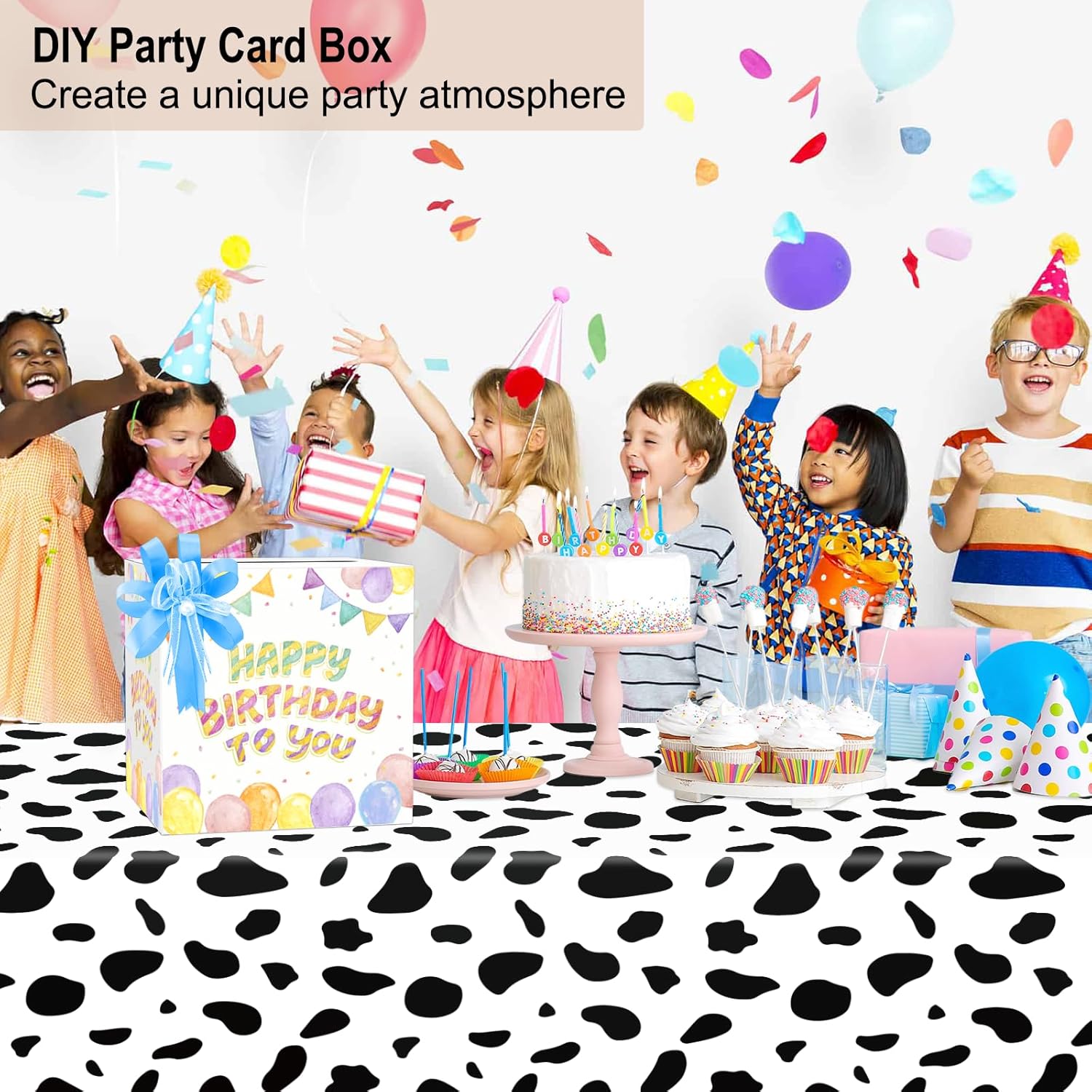 Caja de tarjetas blanca, caja de recepción de tarjetas para cumpleaños, boda, novia, baby shower, graduación, aniversarios, decoraciones de fiesta